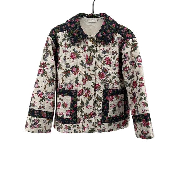 Rhode 'Emil' White Cotton Jacket Size S - Picture 2 of 6